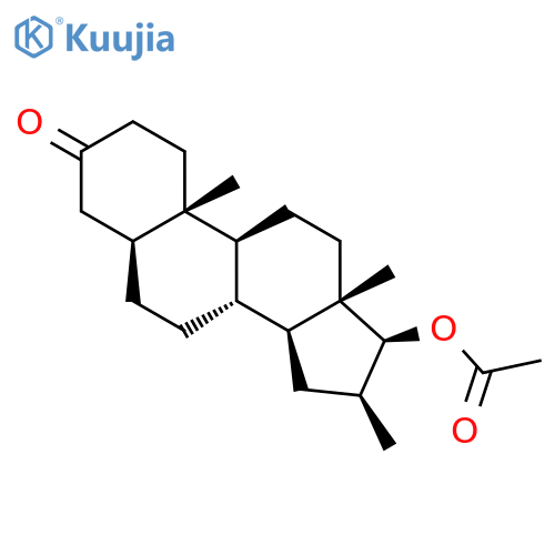 Androstan-3-one, 17-(acetyloxy)-16-methyl-, (5a,16b,17b)- structure