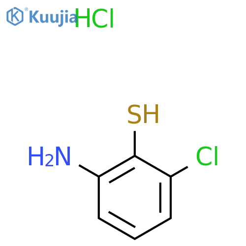 2-Amino-6-chlorobenzene-1-thiol hydrochloride structure