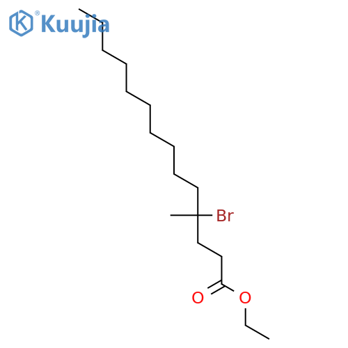 Tetradecanoic acid, 4-bromo-4-methyl-, ethyl ester structure