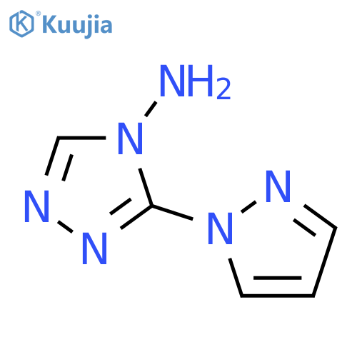 3-(1h-pyrazol-1-yl)-4h-1,2,4-triazol-4-amine structure