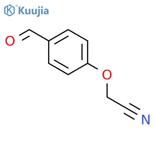 2-(4-Formylphenoxy)acetonitrile structure