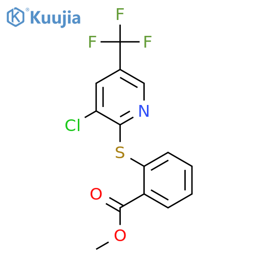 Methyl 2-{3-Chloro-5-(trifluoromethyl)-2-pyridinylsulfanyl}benzenecarboxylate structure