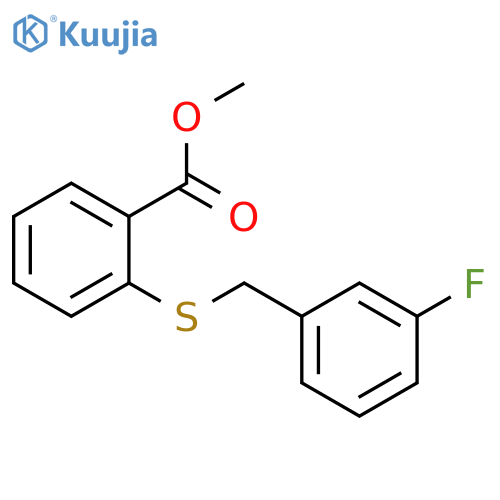 Methyl 2-(3-Fluorobenzyl)SulfanylBenzenecarboxylate structure