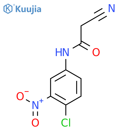 N-(4-chloro-3-nitrophenyl)-2-cyanoacetamide structure
