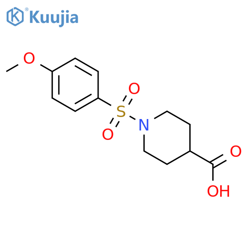 1-(4-methoxybenzenesulfonyl)piperidine-4-carboxylic acid structure