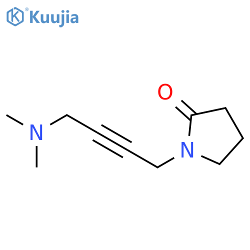 2-Pyrrolidinone,1-[4-(dimethylamino)-2-butyn-1-yl]- structure