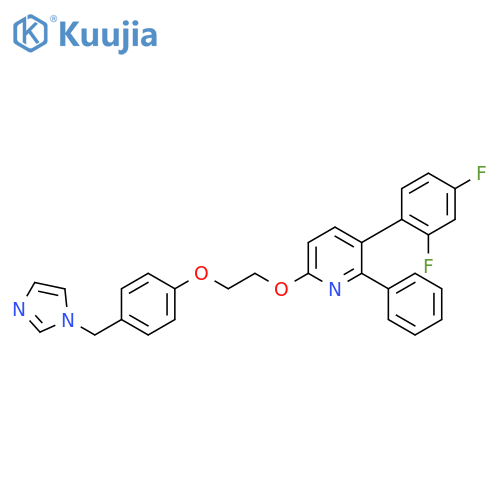 Pyridine,3-(2,4-difluorophenyl)-6-[2-[4-(1H-imidazol-1-ylmethyl)phenoxy]ethoxy]-2-phenyl- structure