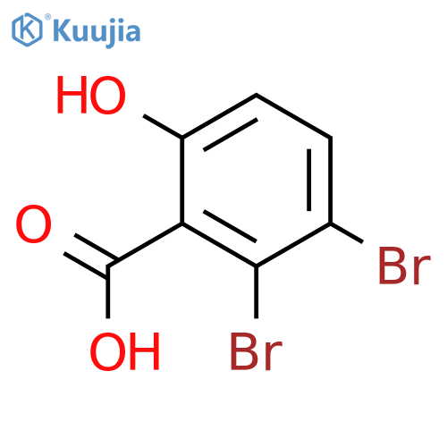 Benzoic acid, 2,3-dibromo-6-hydroxy- structure