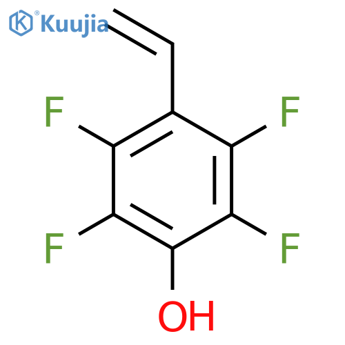 4-Hydroxy-2,3,5,6-tetrafluorostyrene structure