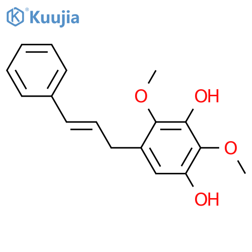 3-(3,5-Dihydroxy-2,4-dimethoxyphenyl)-1-phenyl-1-propene; (E)-form structure