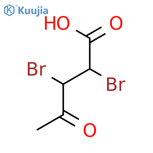 Pentanoic acid, 2,3-dibromo-4-oxo- structure