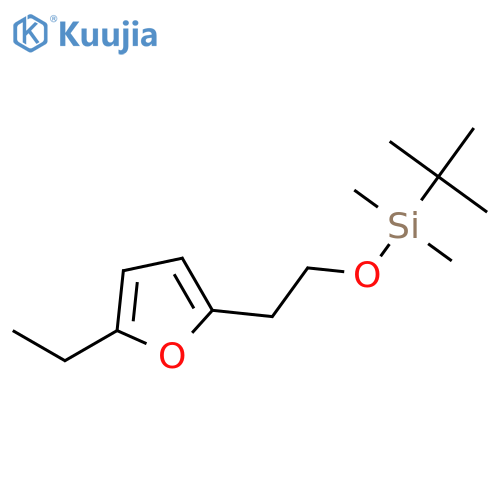 Silane, (1,1-dimethylethyl)[2-(5-ethyl-2-furanyl)ethoxy]dimethyl- structure