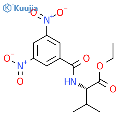 L-Valine, N-(3,5-dinitrobenzoyl)-, ethyl ester structure