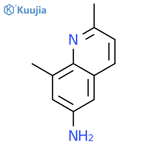 6-Quinolinamine, 2,8-dimethyl- structure