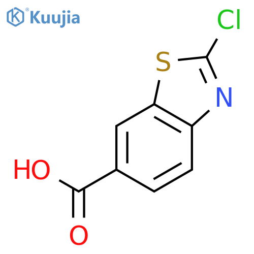 2-Chloro-1,3-benzothiazole-6-carboxylic acid structure
