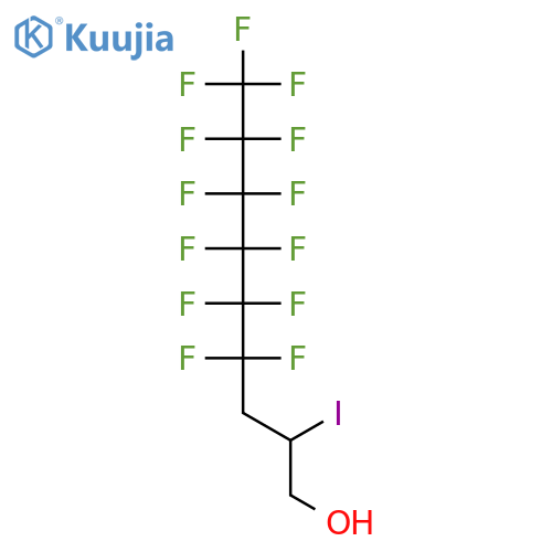 2-Iodo-1H,1H,2H,3H,3H-perfluorononan-1-ol structure
