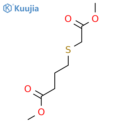methyl 4-(2-methoxy-2-oxoethyl)sulfanylbutanoate structure