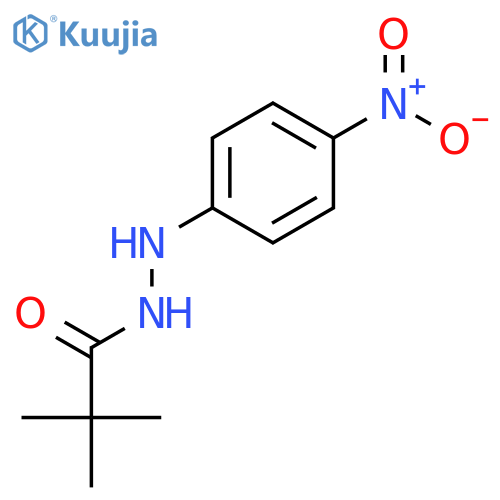 Propanoic acid, 2,2-dimethyl-, 2-(4-nitrophenyl)hydrazide structure