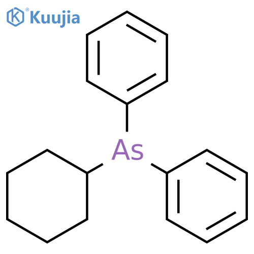 Arsine, cyclohexyldiphenyl- structure
