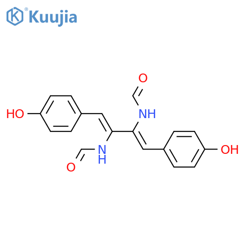 Formamide,N,N'-[1,2-bis[(4-hydroxyphenyl)methylene]-1,2-ethanediyl]bis- structure