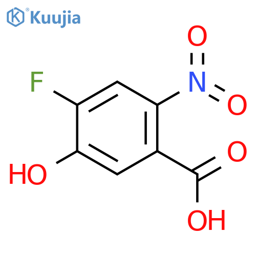 4-fluoro-5-hydroxy-2-nitrobenzoic acid structure