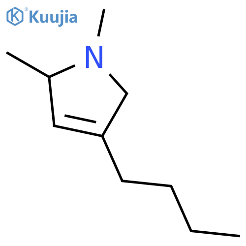 1H-Pyrrole, 4-butyl-2,5-dihydro-1,2-dimethyl- structure