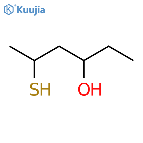 5-sulfanylhexan-3-ol structure