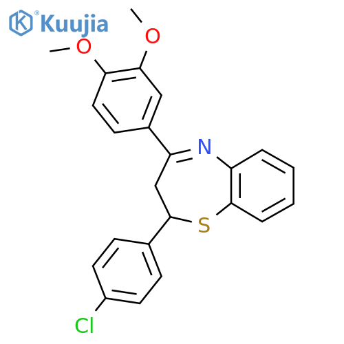 2-(4-Chlorophenyl)-4-(3,4-dimethoxyphenyl)-2,3-dihydro-1,5-benzothiazepine structure