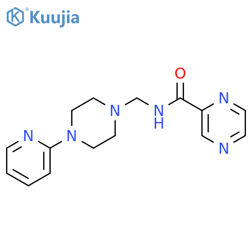 Pyrazinecarboxamide, N-[[4-(2-pyridinyl)-1-piperazinyl]methyl]- structure