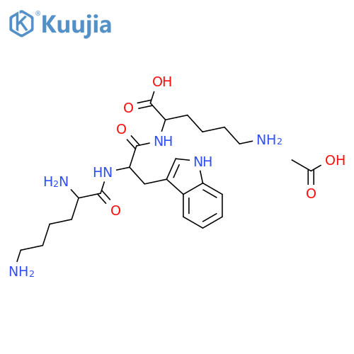 H-Lys-Trp-Lys-OH structure