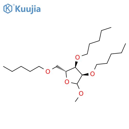 D-Ribofuranoside, methyl 2,3,5-tri-O-pentyl- structure