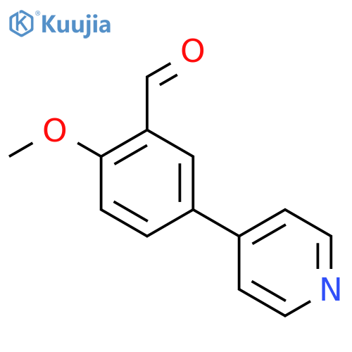 2-Methoxy-5-(pyridin-4-yl)benzaldehyde structure