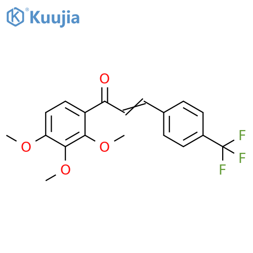 2-Propen-1-one,3-[4-(trifluoromethyl)phenyl]-1-(2,3,4-trimethoxyphenyl)- structure