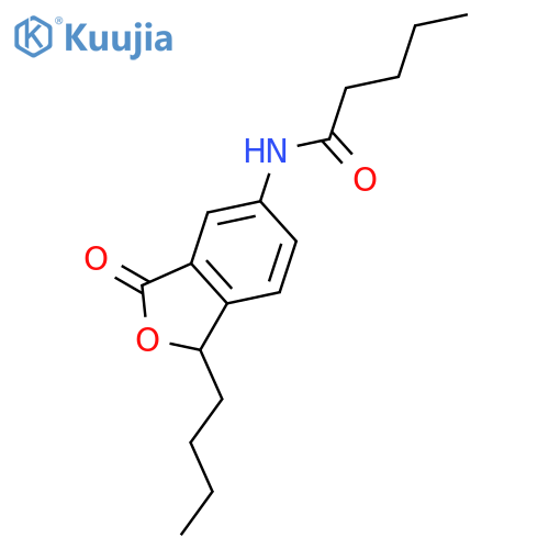 Pentanamide, N-(1-butyl-1,3-dihydro-3-oxo-5-isobenzofuranyl)- structure
