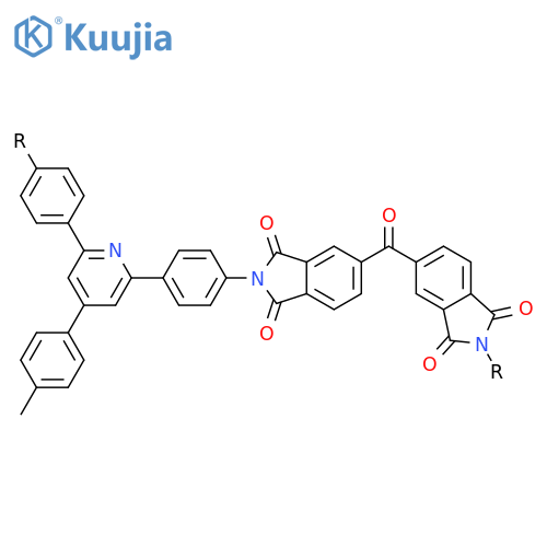 POLY[(1,3-DIHYDRO-1,3-DIOXO-2H-ISOINDOLE-2,5-DIYL)CARBONYL(1,3-DIHYDRO-1,3-DIOXO-2H-ISOINDOLE-5,2-DIYL)-1,4-PHENYLENE[4-(4-METHYLPHENYL)-2,6-PYRIDINEDIYL]-1,4-PHENYLENE] structure