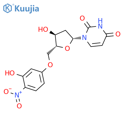 Uridine, 2'-deoxy-5'-O-(3-hydroxy-4-nitrophenyl)- structure