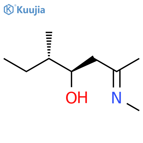 4-Heptanol, 5-methyl-2-(methylimino)-, (2E,4R,5S)-rel- structure