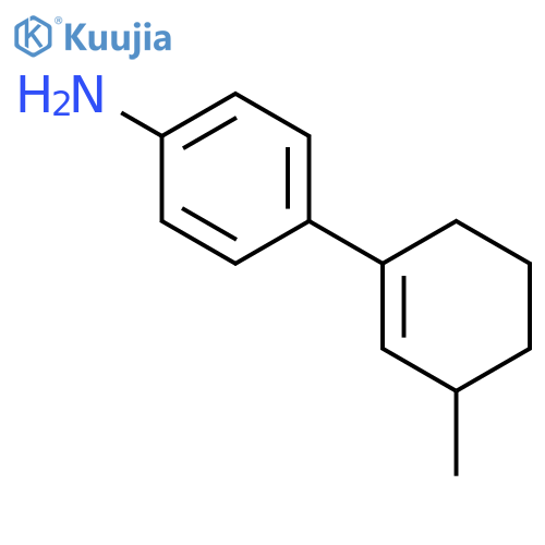 Benzenamine, 4-(3-methyl-1-cyclohexen-1-yl)- structure