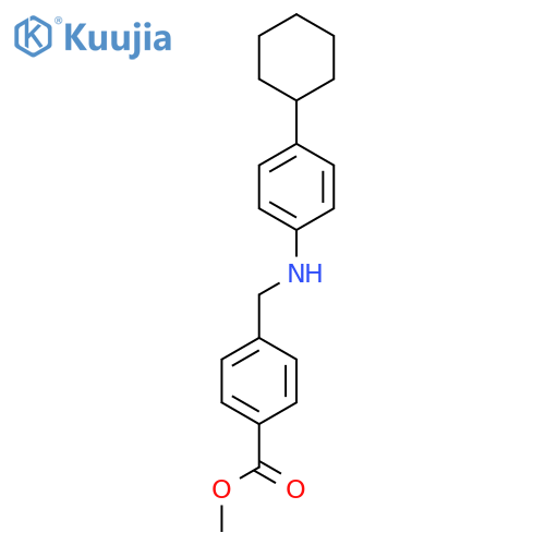 Methyl 4-(((4-cyclohexylphenyl)amino)methyl)benzoate structure