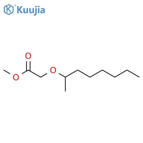 Acetic acid, [(1-methylheptyl)oxy]-, methyl ester structure