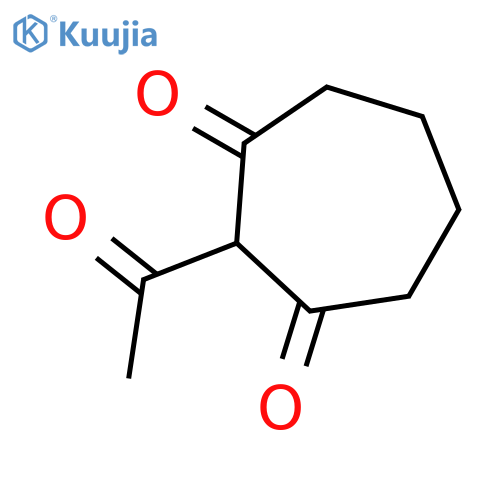 2-acetylcycloheptane-1,3-dione structure
