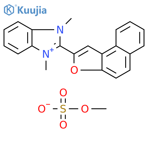 1H-Benzimidazolium, 1,3-dimethyl-2-naphtho[2,1-b]furan-2-yl-, methylsulfate structure