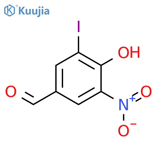 4-Hydroxy-3-iodo-5-nitrobenzaldehyde structure