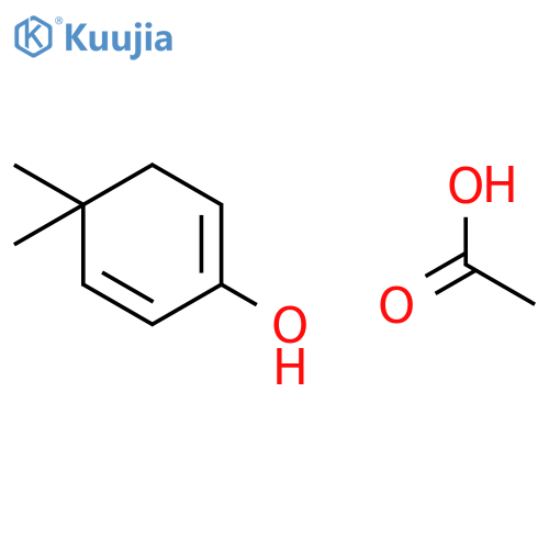 Acetic acid;4,4-dimethylcyclohexa-1,5-dien-1-ol structure