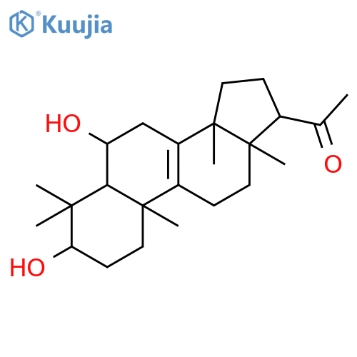 (3beta,5alpha,6beta,14alpha)-3,6-Dihydroxy-4,4,14-trimethylpregn-8-en-20-one structure