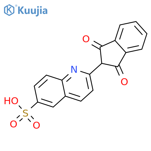 2-(2,3-dihydro-1,3-dioxo-1H-inden-2-yl)quinoline-6-sulphonic acid structure