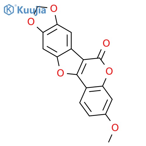 3-methoxy-8,9-methylenedioxycoumestan structure