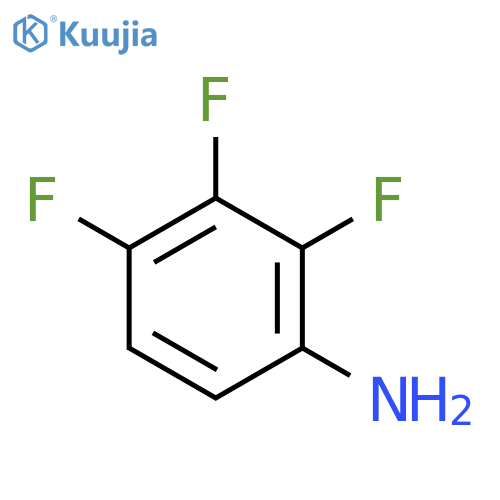 benzenamine, 2,3,4-trifluoro- structure