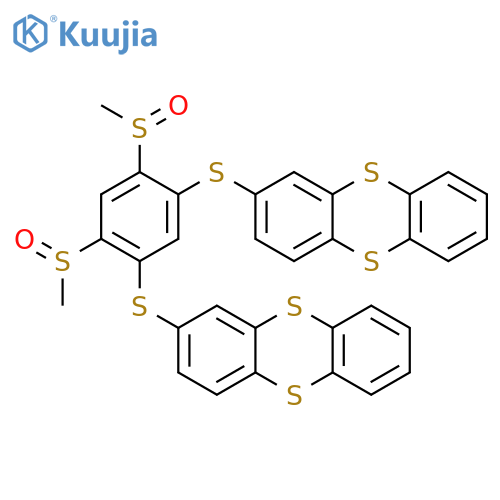 Thianthrene, 2,2'-[[4,6-bis(methylsulfinyl)-1,3-phenylene]bis(thio)]bis- structure