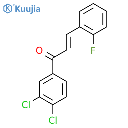 1-(3,4-Dichlorophenyl)-3-(2-fluorophenyl)-2-propen-1-one structure